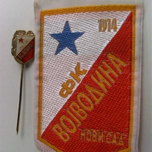 Club de football Vojvodina Novi Sad Yougoslavie - patch vintage - pin badge