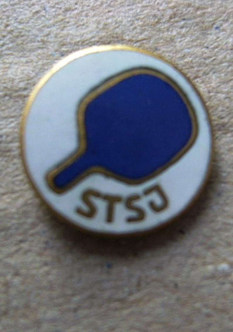 Tennis Federation of Yugoslavia Vintage  small  Pin Badge Bertoni Milano