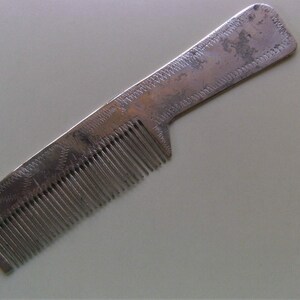 Vintage Aluminium Comb Hand Made in Yugoslavia