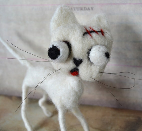 scary cat stuffed animal