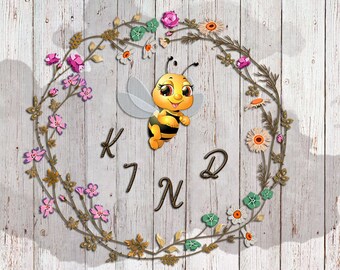 Download Free Bee King Svg Sublimation Design Be King Png Svg Be Kind Etsy SVG Cut Files
