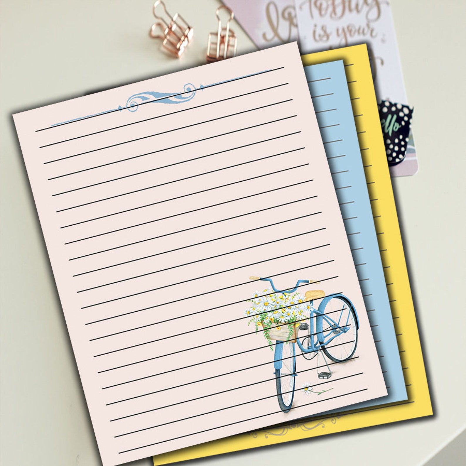 Lined Stationary Lined Stationery Set letter Paper Etsy