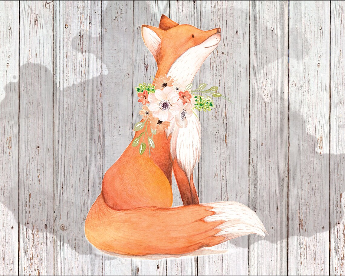 Download Woodland Fox svg sublimation design woodland fox png fox | Etsy