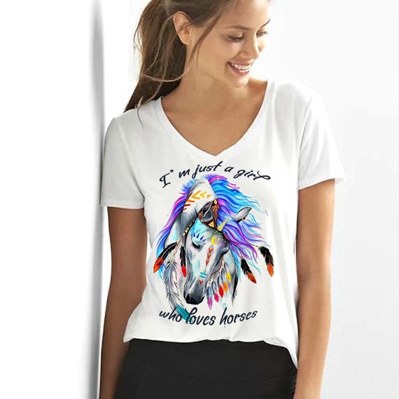 Download Just A Girl Who Loves Horses Svg Png Jpg Horse T Shirt Etsy PSD Mockup Templates