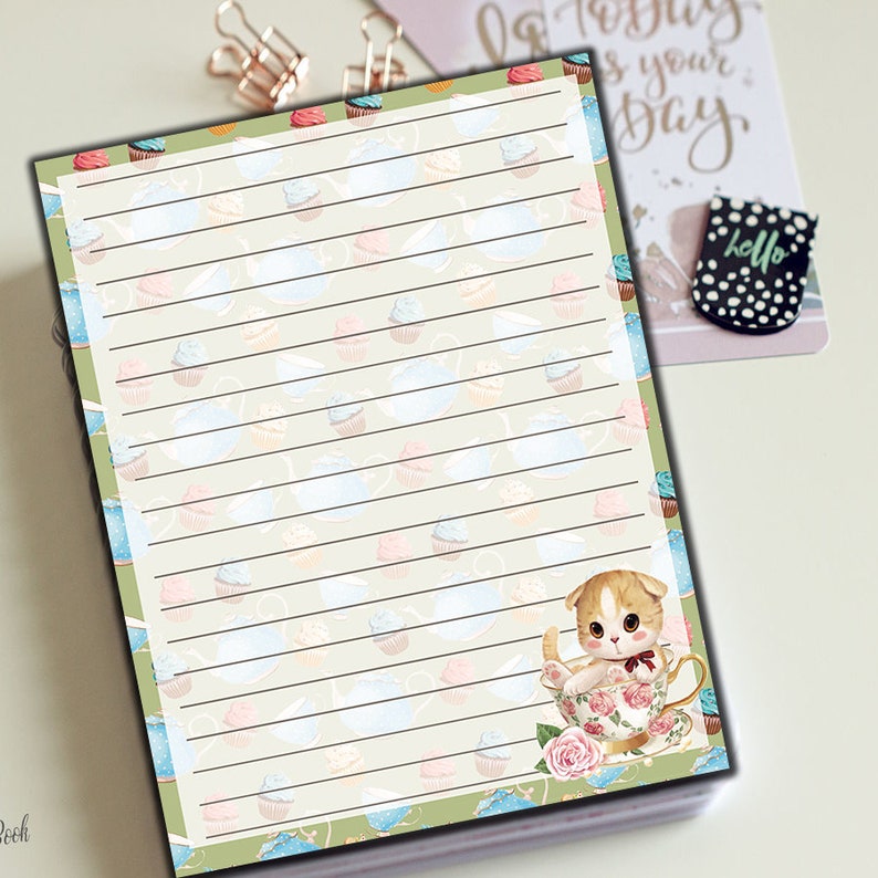 Lined Stationary Lined Stationery Set Printable Lined Paper | Etsy
