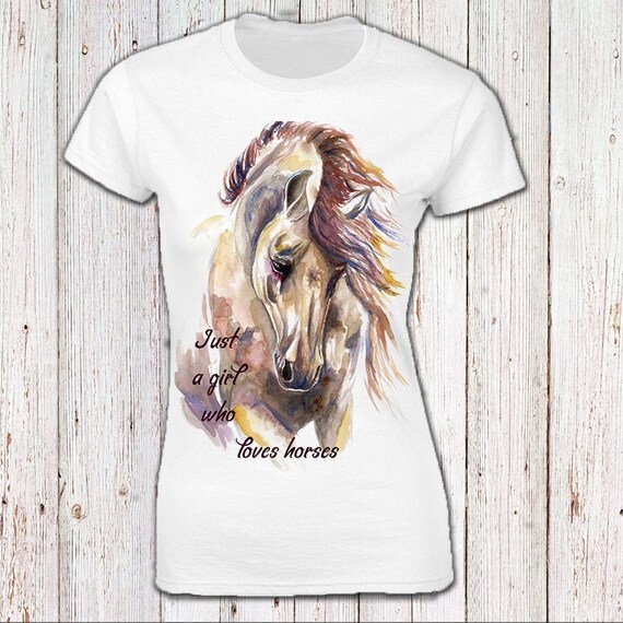 Download Just A Girl Who Loves Horses Svg Png Jpg Horse T Shirt Etsy