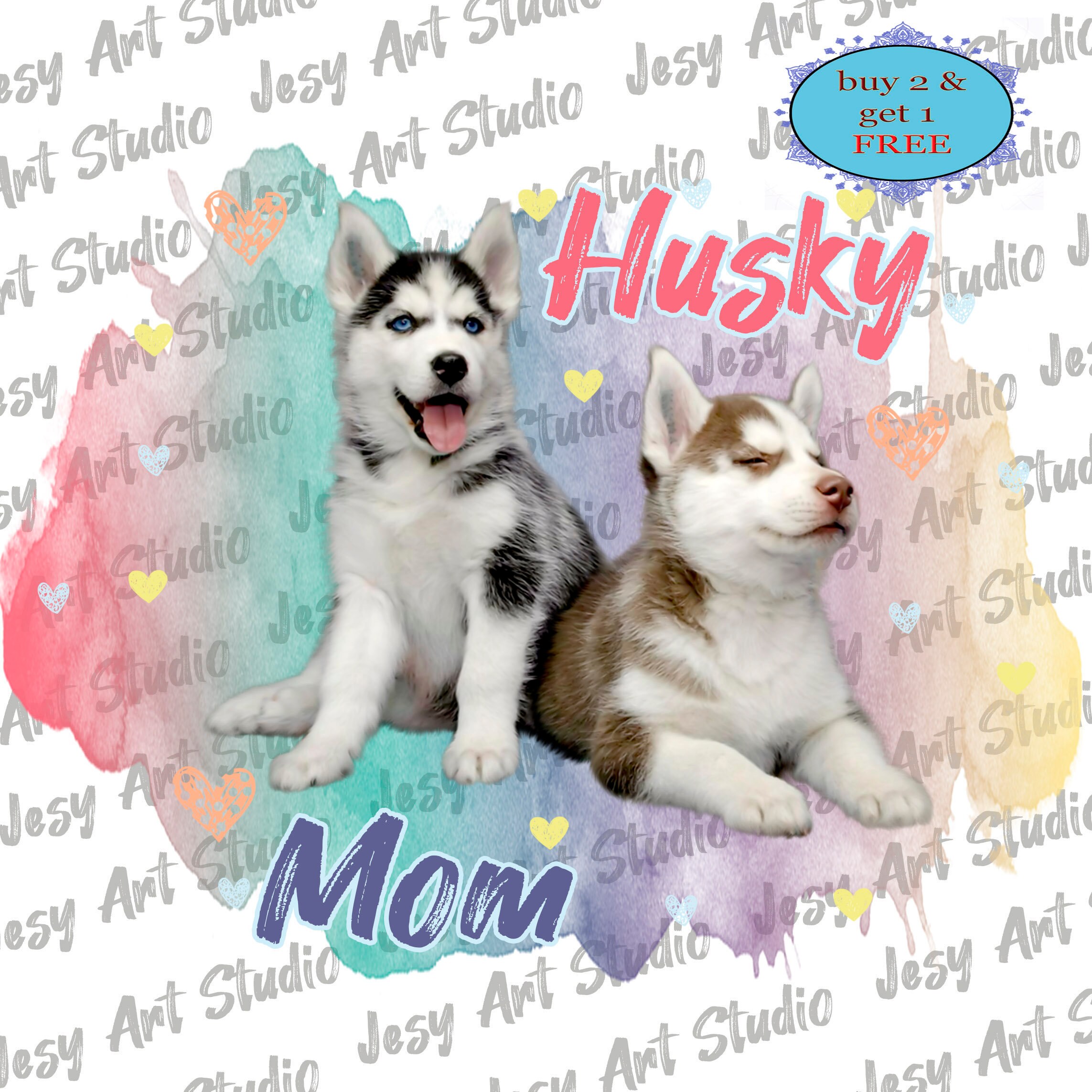 Husky mom PNG Clipart Sublimation graphics Instant | Etsy