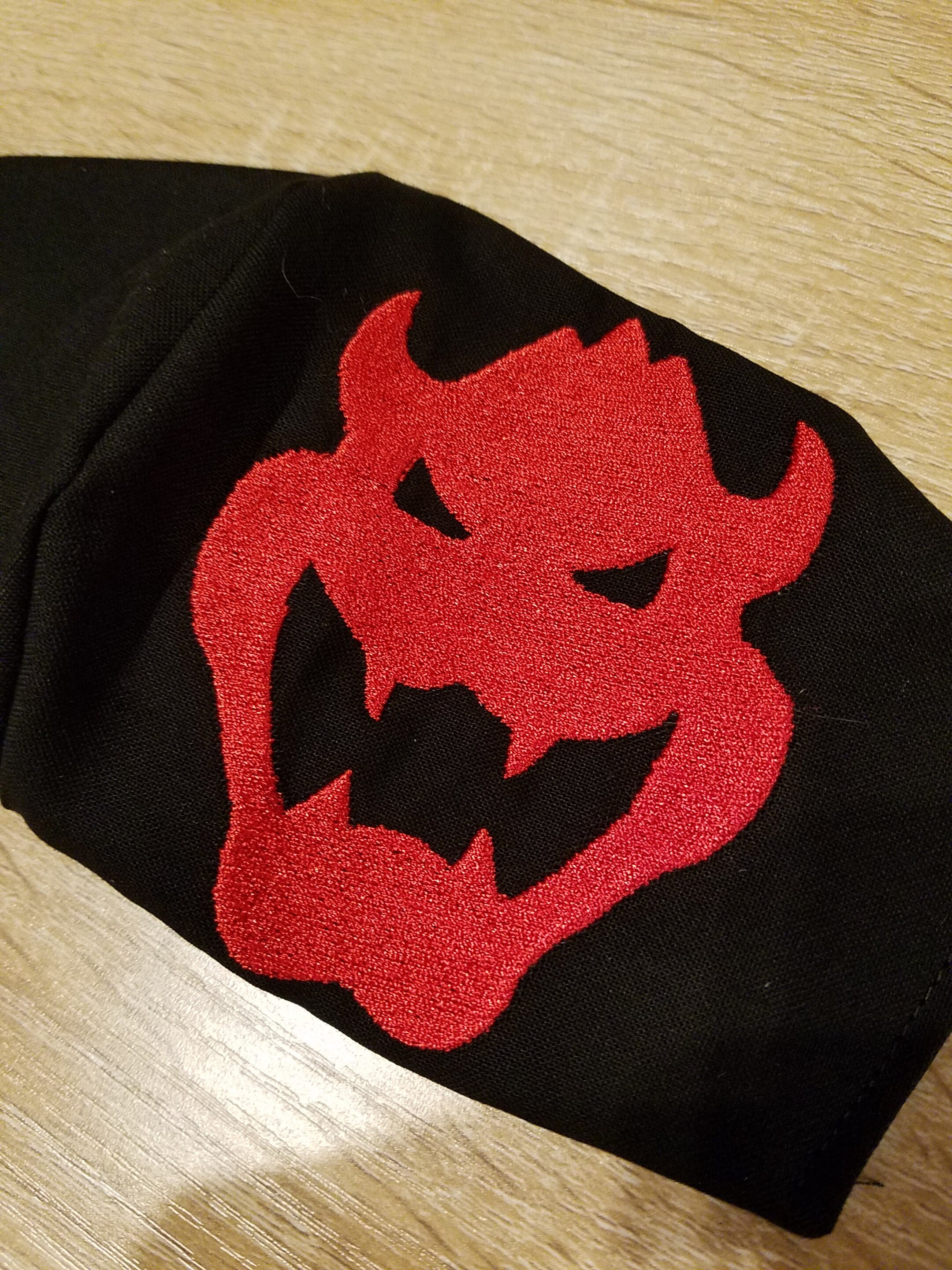 Super Mario Bros Bowser Kopf Bestickt Gesichtsmaske Etsy