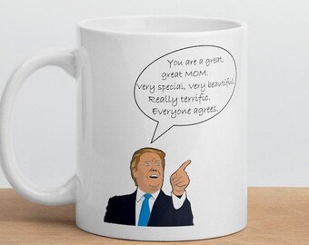 面白いトランプママのコーヒーマグカップ、母の日のジョークギフト