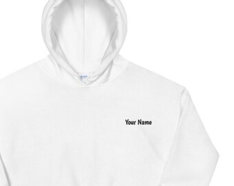 Personalized Embroidered Hoodie, embroidered name Hoodies, Personalized Hoodie, custom Hoodie embroidered  Unisex Hoodie