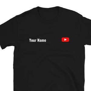 YouTube Personalized shirt - Youtuber Viral Channel Gaming Vlogger Custom Gamer T Shirt | Add channel name | Add your YouTube username