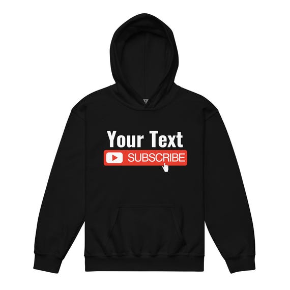 Custom youtube hoodie hotsell