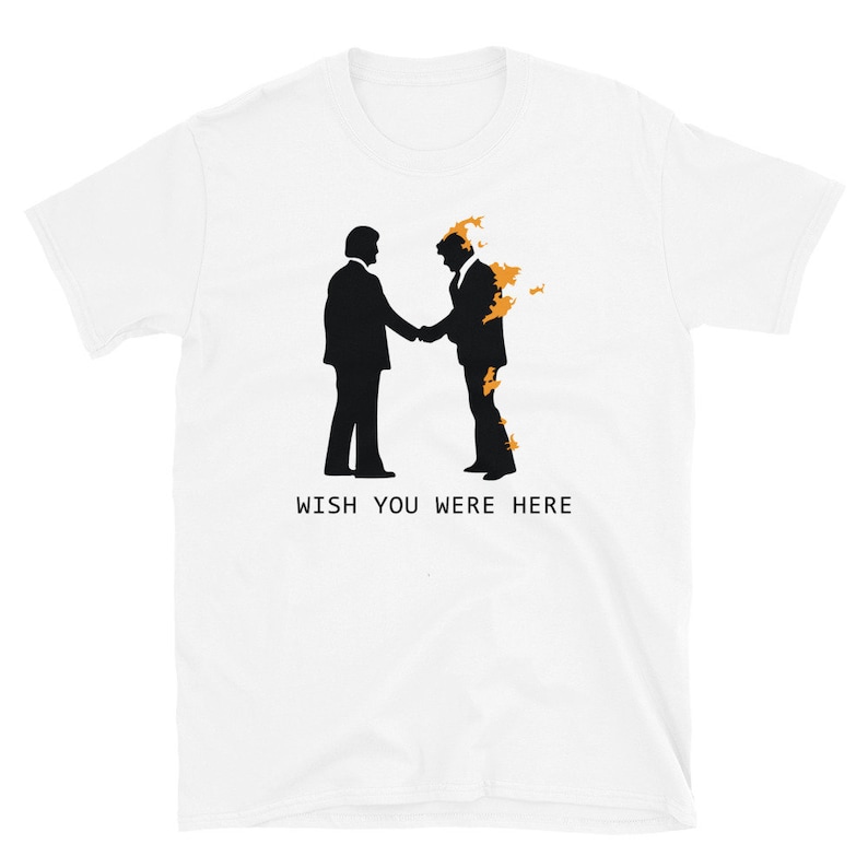 Wish You Were Here T-shirt, Retro Shirt ,rock Short-sleeve Unisex T