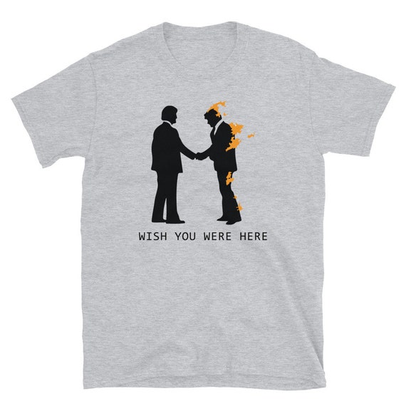 T-shirt Pink Floyd Wish You Were Here '75 Da Uomo Con Licenza