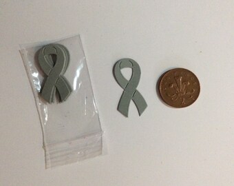 Grey Die Cut Awareness Ribbons
