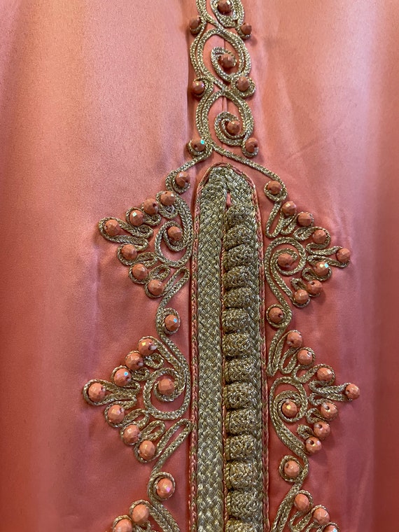 Pink Kaftan Maxi Caftan Long Sleeve Indian Orient… - image 4