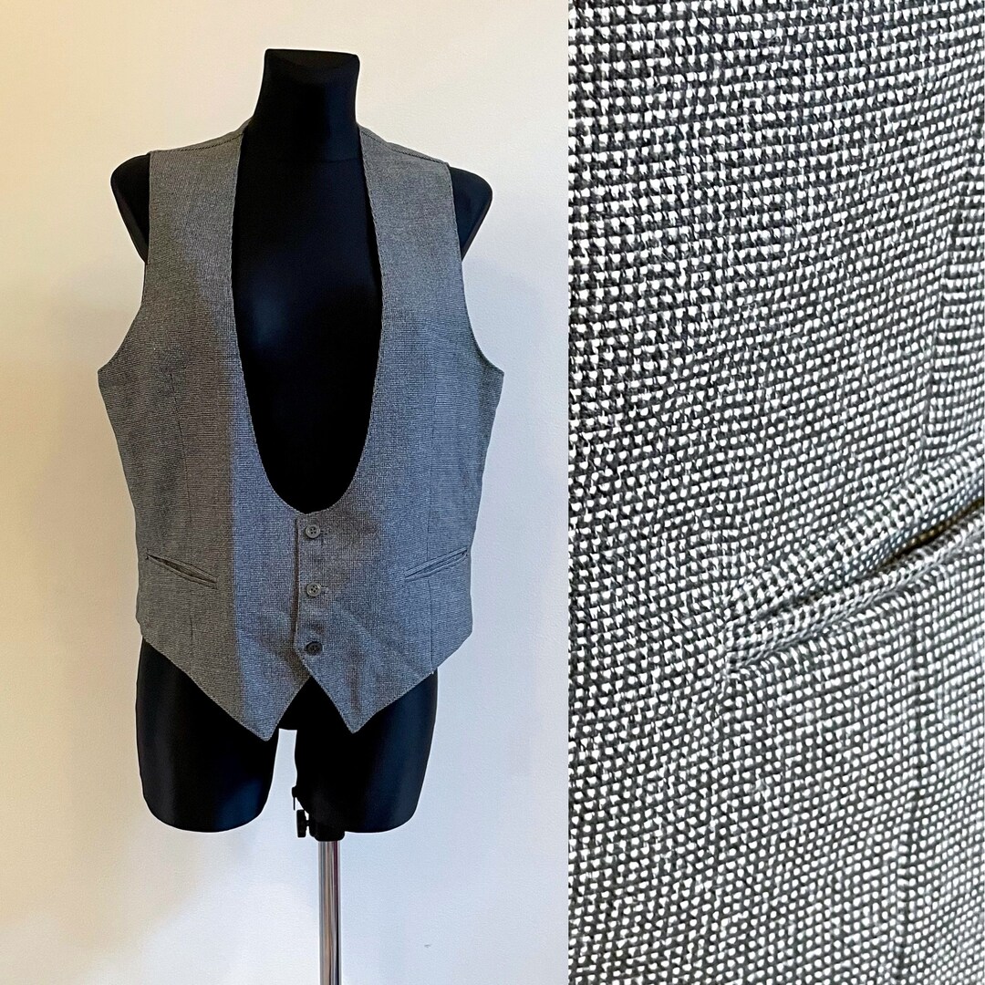 Men's Formal Vest Classic Fitted Vest Edwardian Waistcoat Steampunk