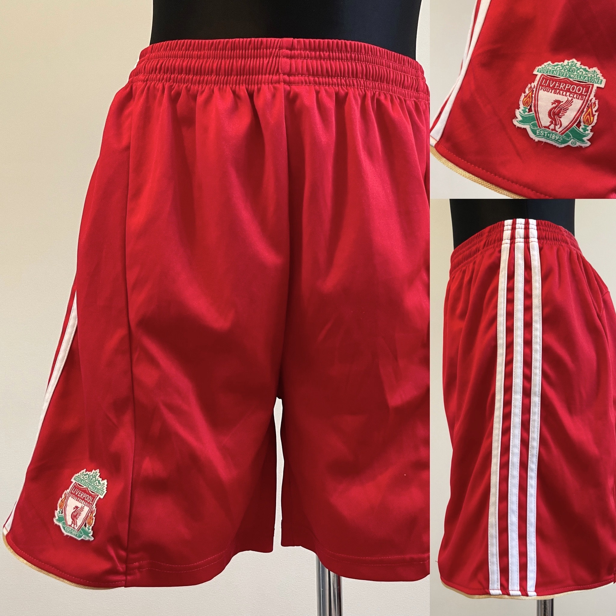 LIVERPOOL ADIDAS Vintage Official Football Club Team Shorts Men s