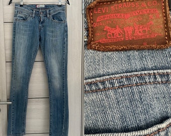 LEVI'S 493 Jeans Blue Men Mid Rise Jeans Levi Strauss Skinny Fit Denim Washed Out Hippie Size XS/S