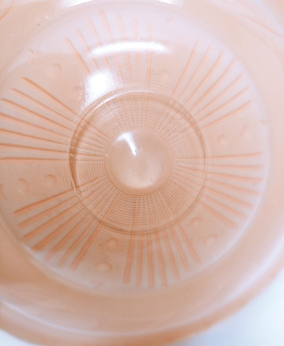 Vintage Pink Glass Ceiling Light Shade 1950s Ceiling Light Shade