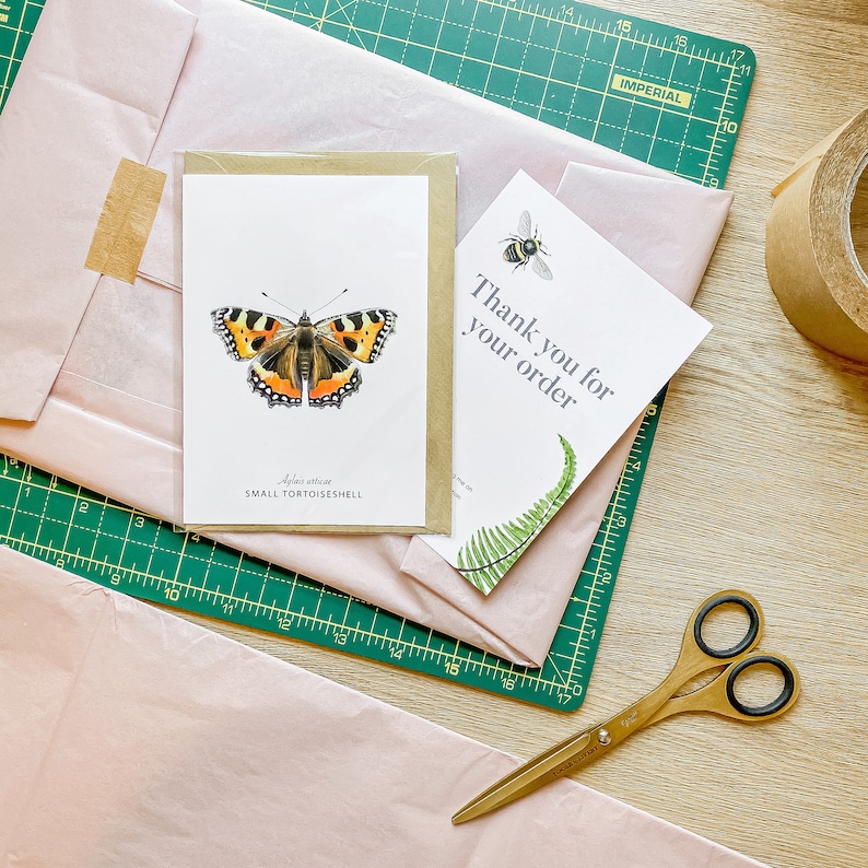 A6 Pack of 6 British Butterfly Greeting Cards