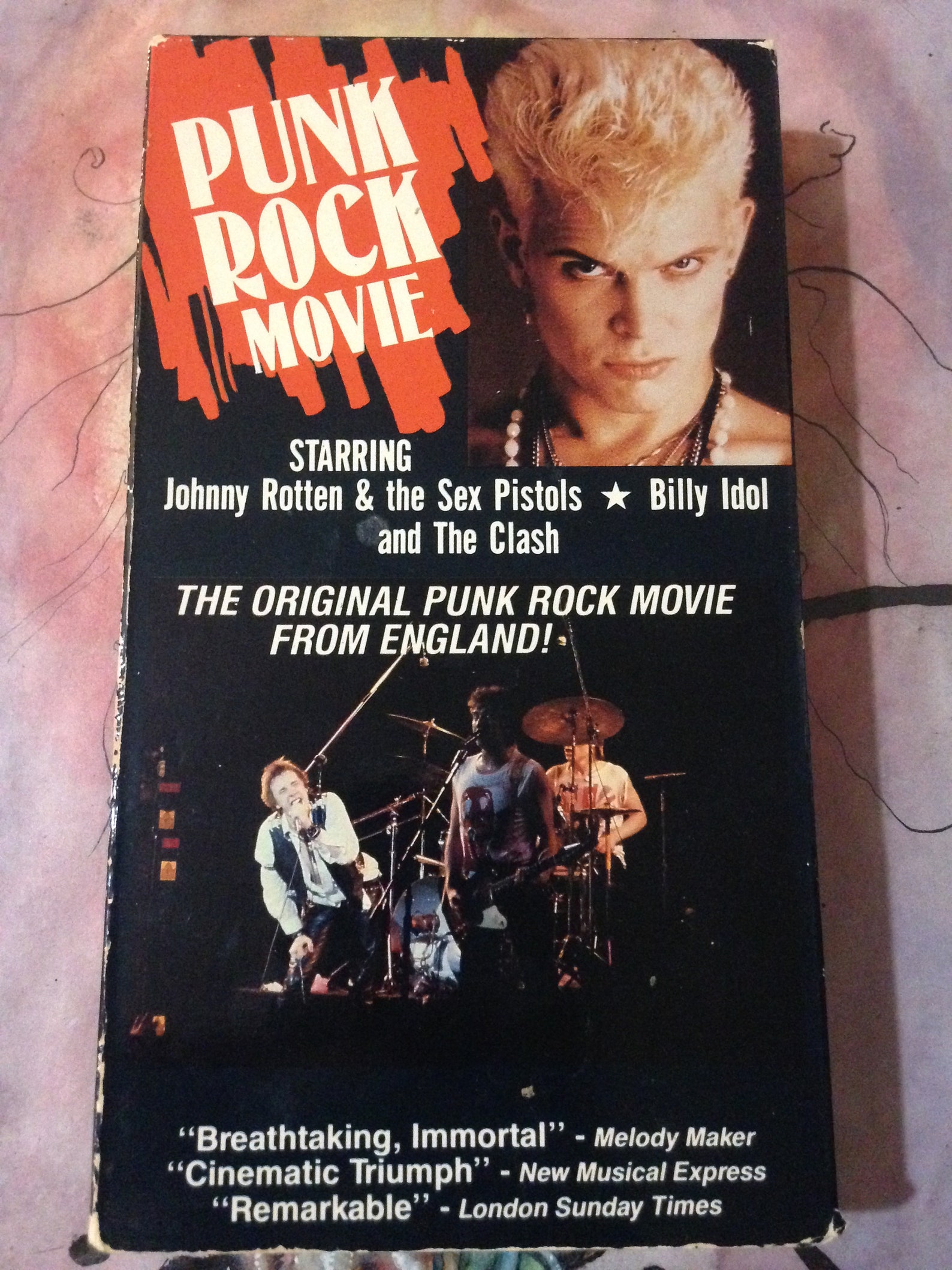 Punk Rock Movie Vhs 1980 VG RARE footage English Punk Etsy