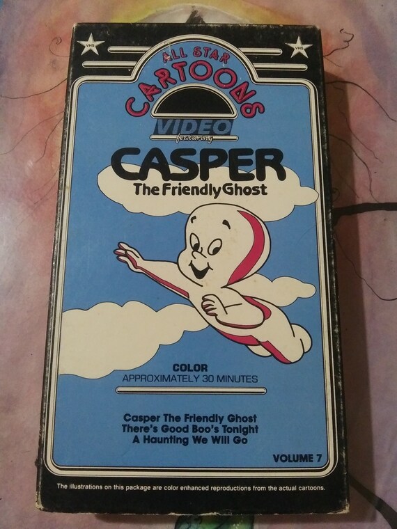 Casper vhs 1986 Videotape VG Allstar Cartoons OOP Etsy