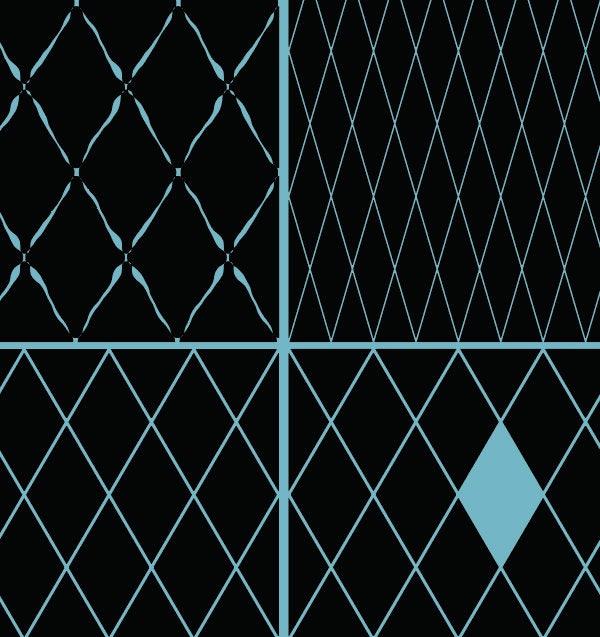 Inverted Diamond Pattern Diamond Seamless Patterns 6 Patterns and 6 Inverse Patterns; EPS JPG ...