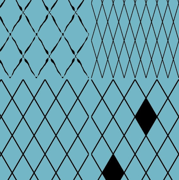 Inverted Diamond Pattern Diamond Seamless Patterns 6 patterns and 6 inverse patterns; EPS JPG ...