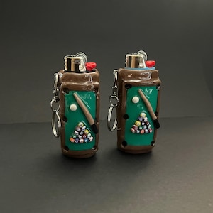 Custom Polymer Clay Lighter Case Keychain image 2