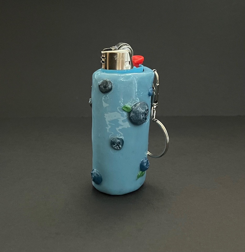 Custom Polymer Clay Lighter Case Keychain image 7