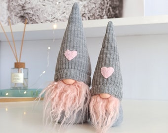 Gray Scandinavian Gnomes Nisse Tomte - Housewarming Gift idea