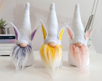 Easter Bunny Gnome: Spring Tier Tray Decor