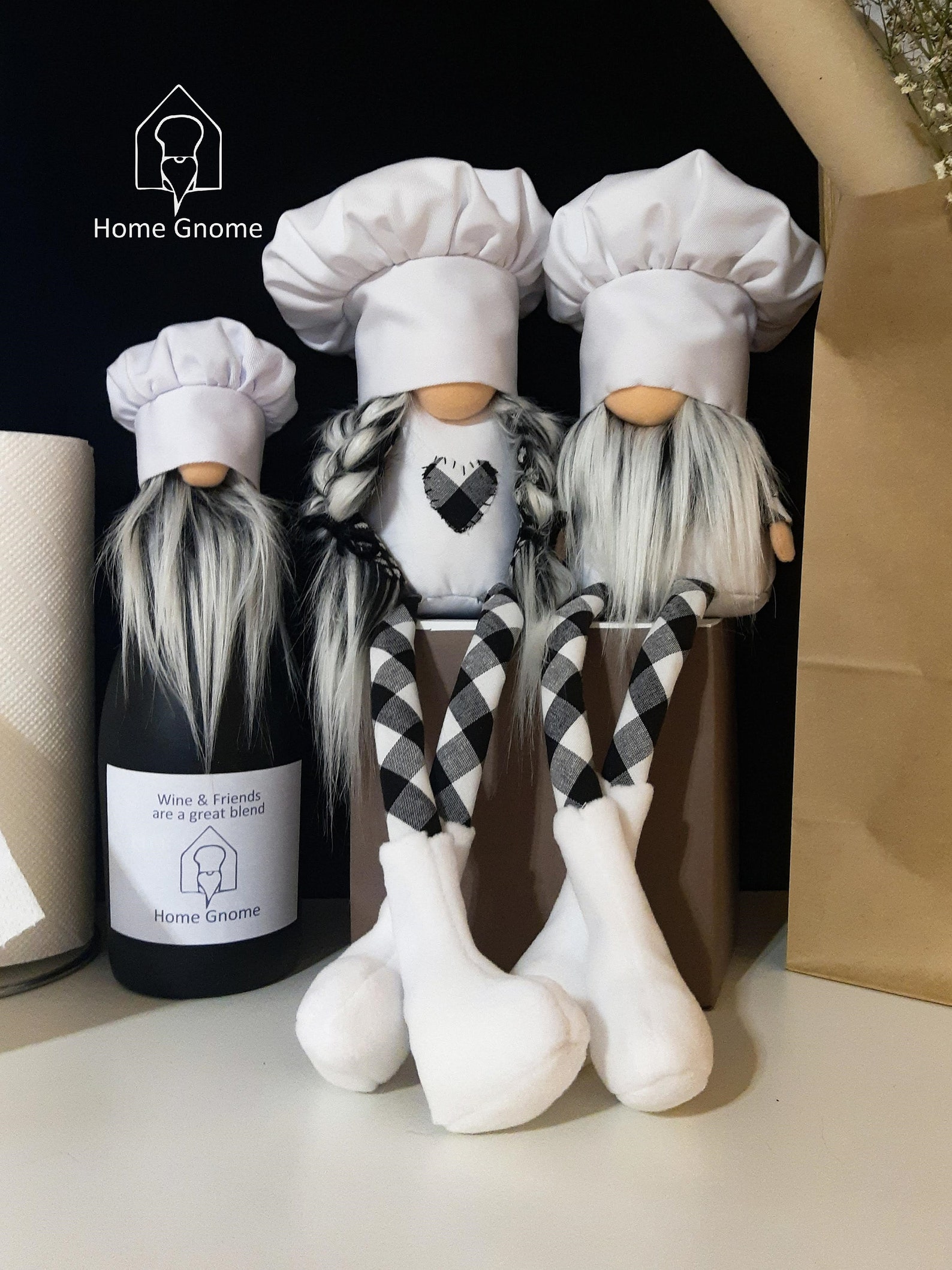 Kitchen Gnome Home Gnomes Modern Farmhouse Home Decor Chef Etsy