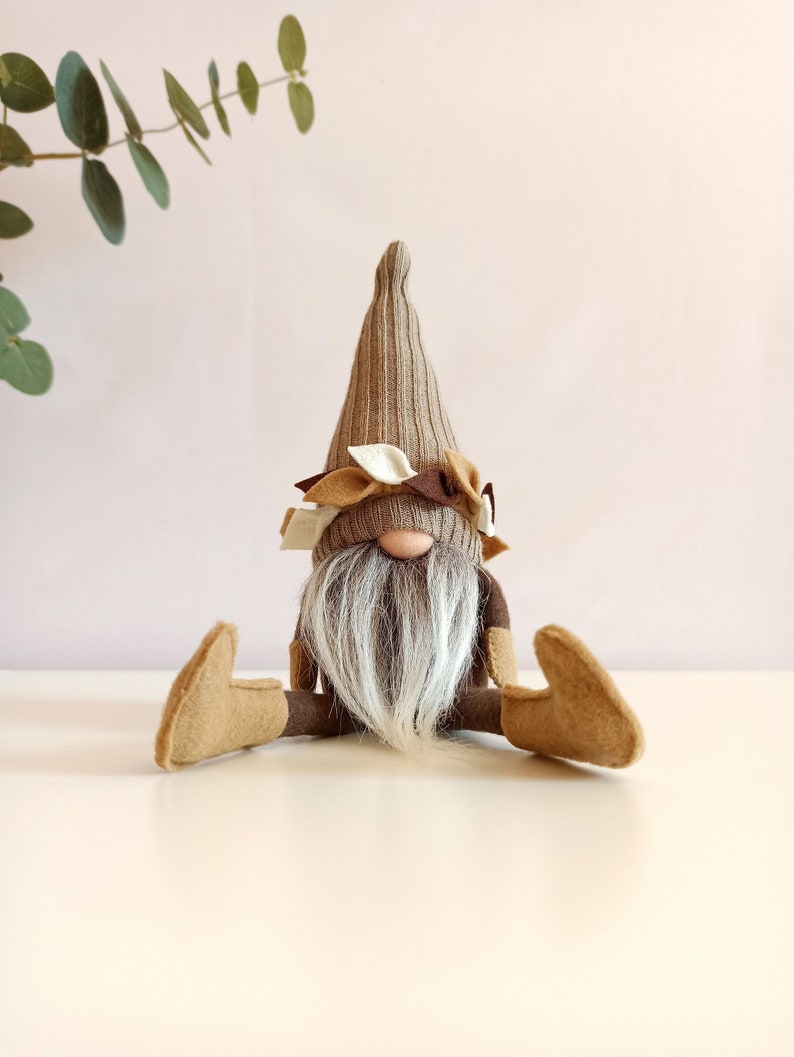 Autumn Brown Gnome Farmhouse Fall Gnome Shelf Sitter - Etsy