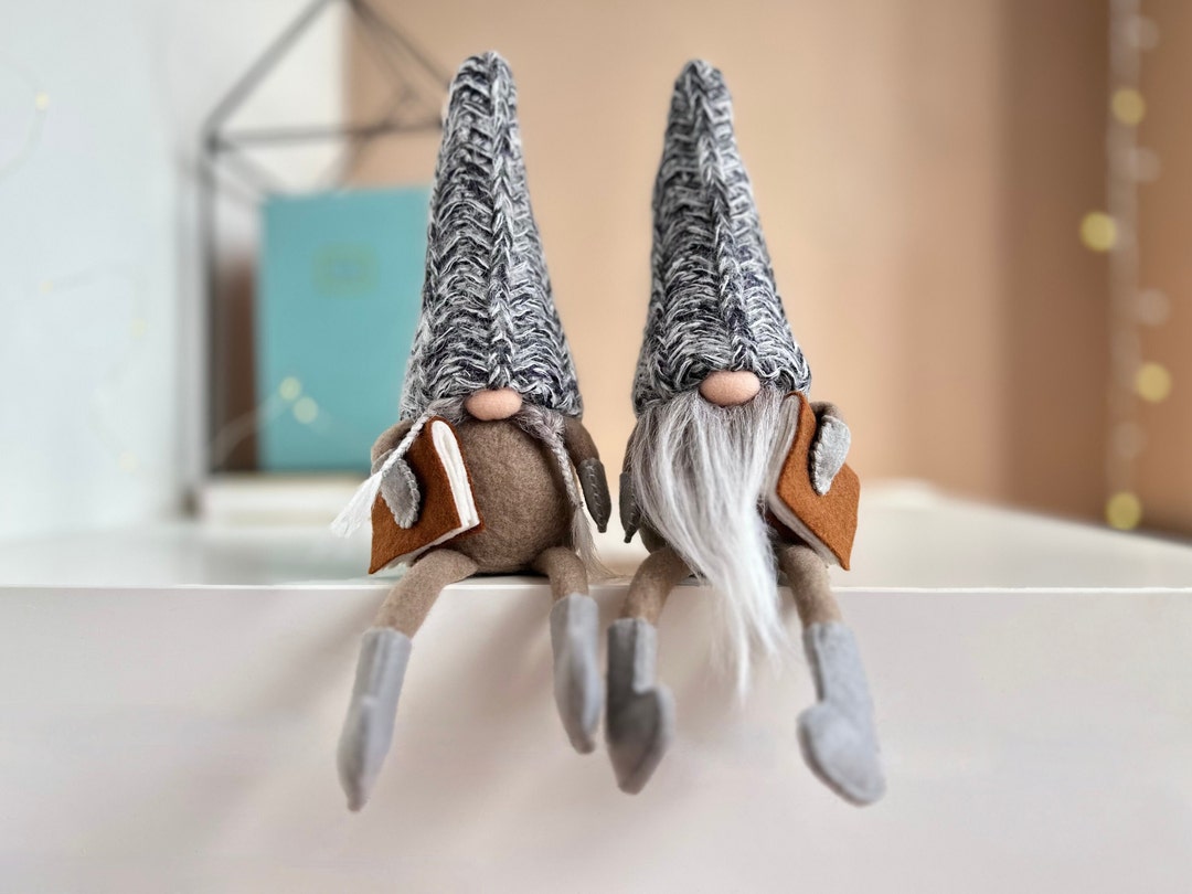 Gnomes With Book Reader Gnomes Unique Gift for Parents by Etsy