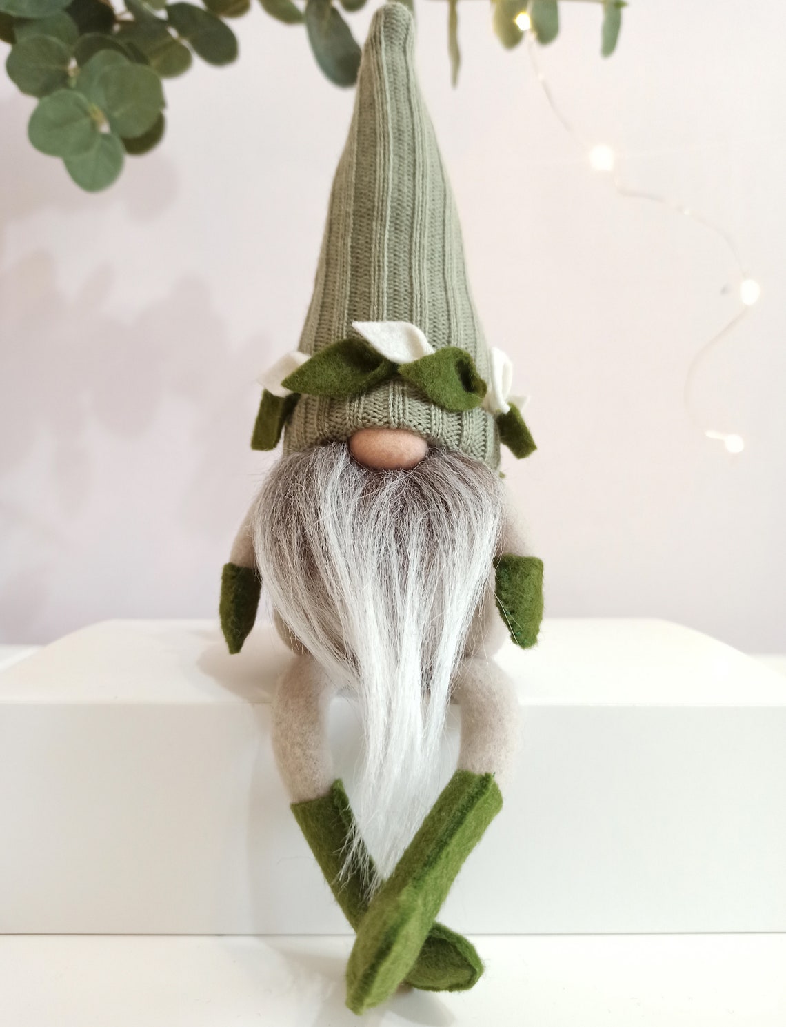 Sage Green Decor Autumn Gnome New Home Gift Handmade Gnomes | Etsy