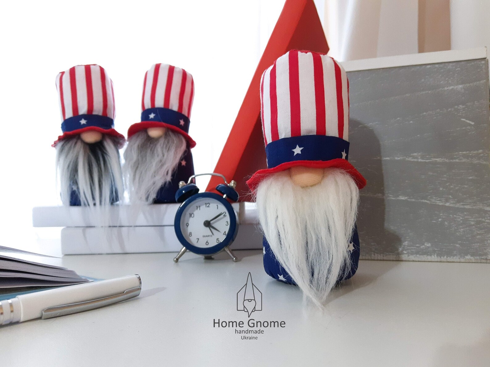 Patriotic Gnome Labor Day Independence Day Uncle Sam Red White Etsy