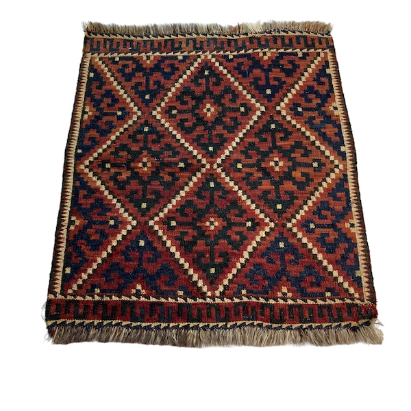 Vintage Afghan Maimana Kilim Rug , 70 x 60 cm