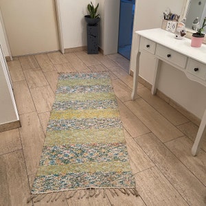 185 X 72 cm Turkish Kilim Runner, Traditional Anatolian Kelim Runner.Decorative flat weave runner, 6&#39;1&#39;&#39;x2&#39;4&#39;&#39;  Housewarming Kilim  Runner