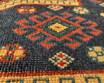 アンティーク コーカサス カサック ラグ：20 世紀初頭、140 x 100 cm
