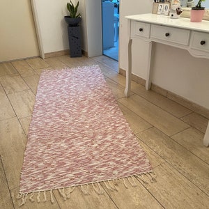 198 X 80 cm Turkish Kilim Runner, Traditional Anatolian Kelim Runner.Decorative flat weave runner, 6&#39;5&#39;&#39;x2&#39;6&#39;&#39;  Housewarming Kilim  Runner