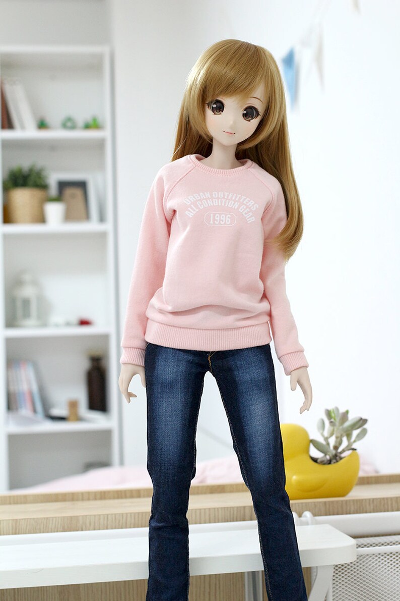 1/3 BJD Sd13 Smart Doll Clothes Washing Mid Blue Denim Pants | Etsy