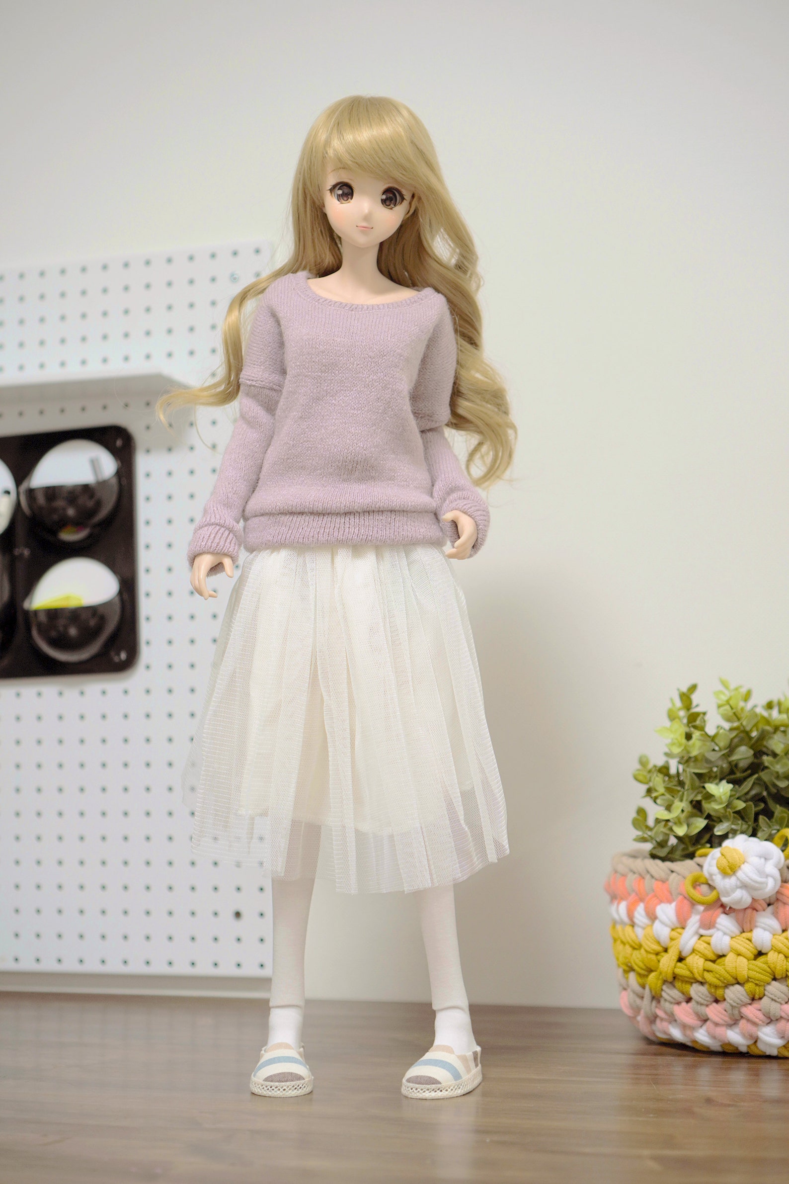 Sd13 Smart Doll Clothes Light Purple Knitted Sweater Etsy