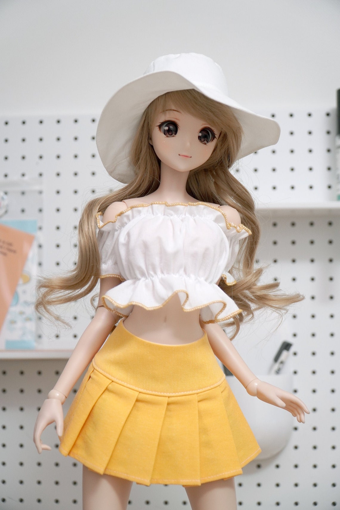 1/3 BJD Sd13 Smart doll clothes Yellow Pleated Skirt Etsy