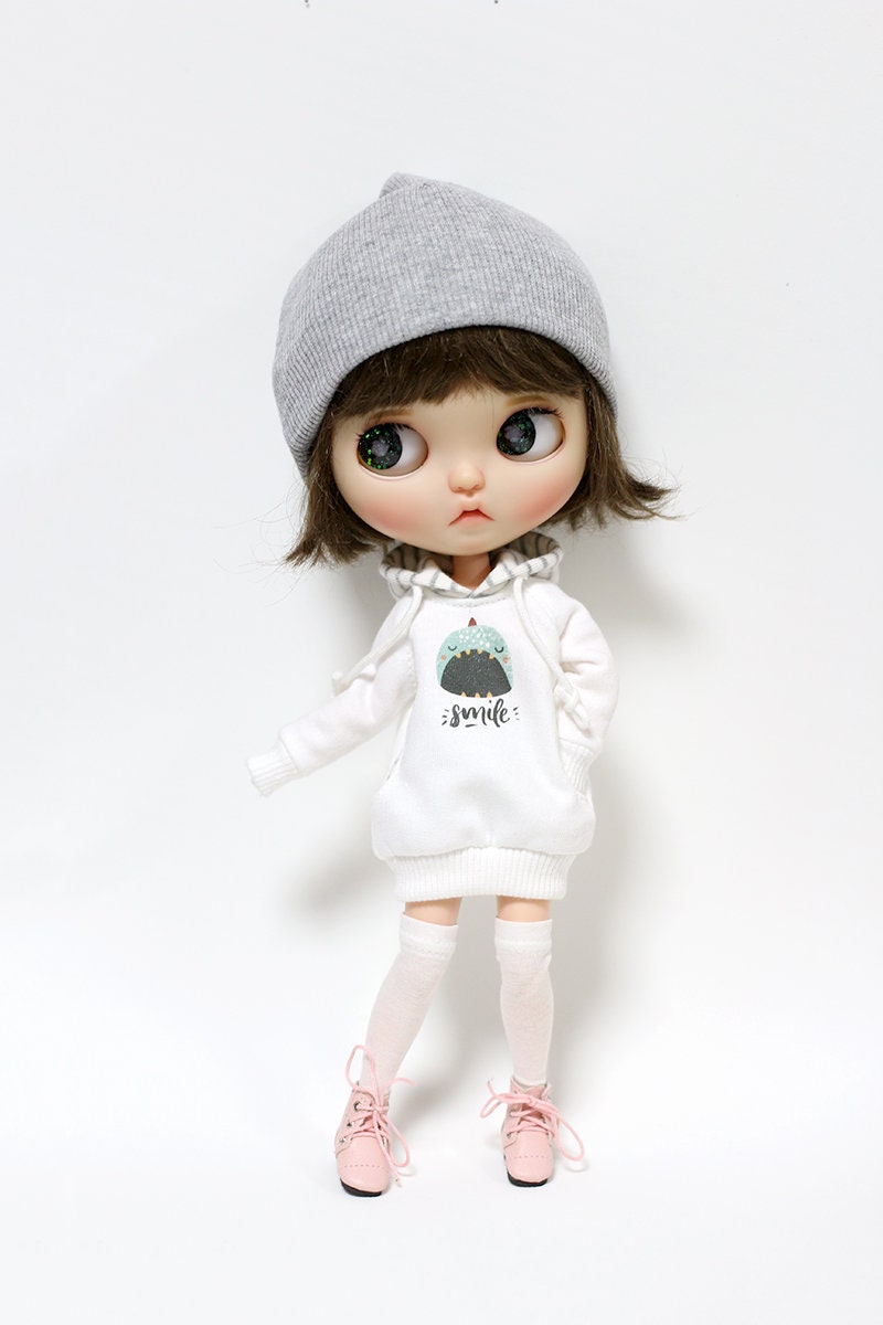 Blythe clothes Smile Hoodie | Etsy
