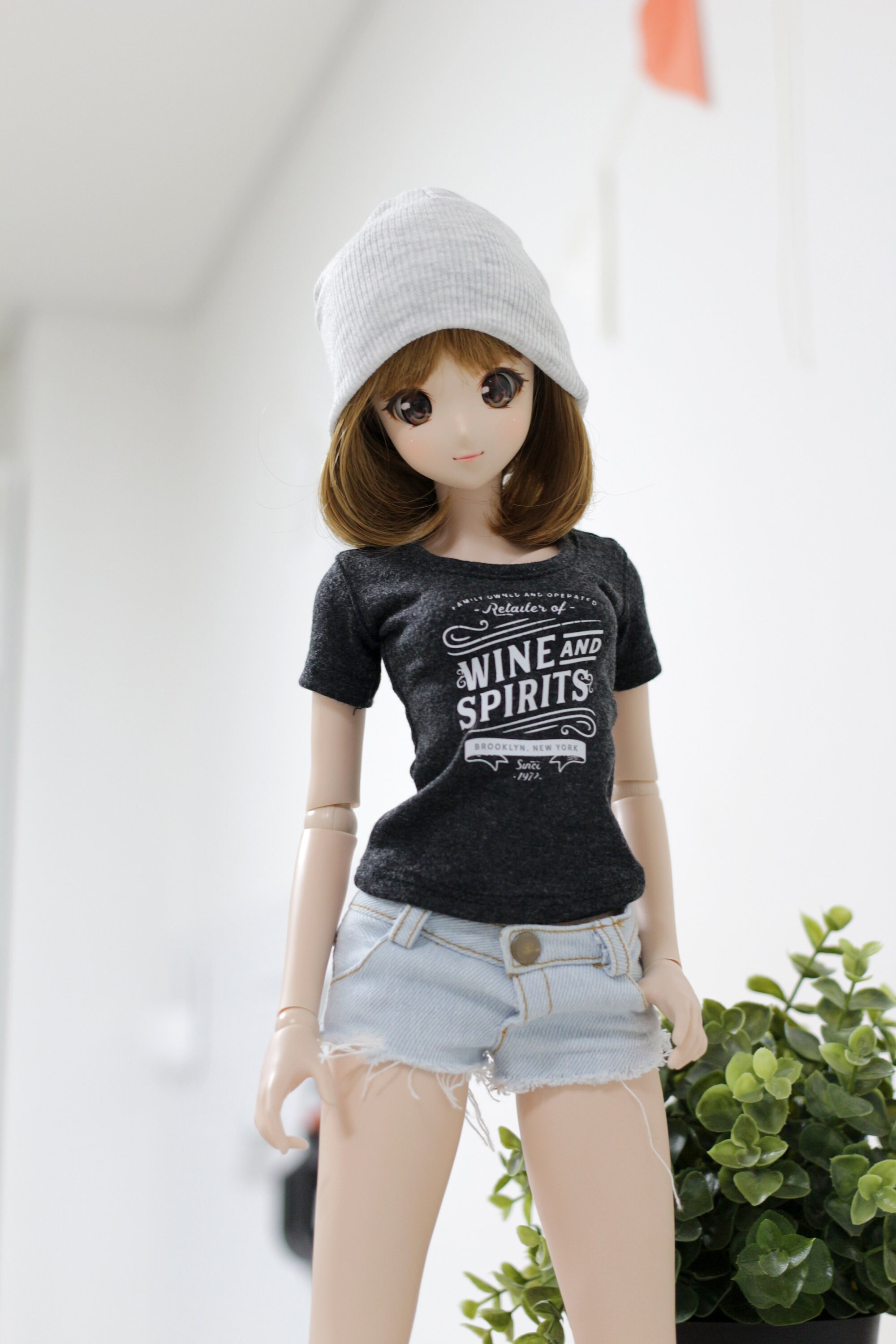 1/3 BJD Sd13 Smart doll clothes Light Warm Gray Short Etsy