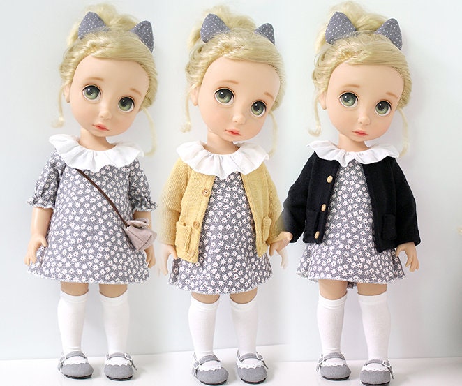 Disney animators collection doll clothes 16" Floral Dress Shoes