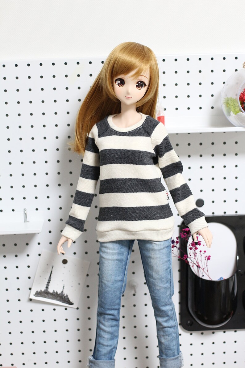 1/3 BJD Sd13 Smart doll clothes Wide Striped long sleeves Etsy