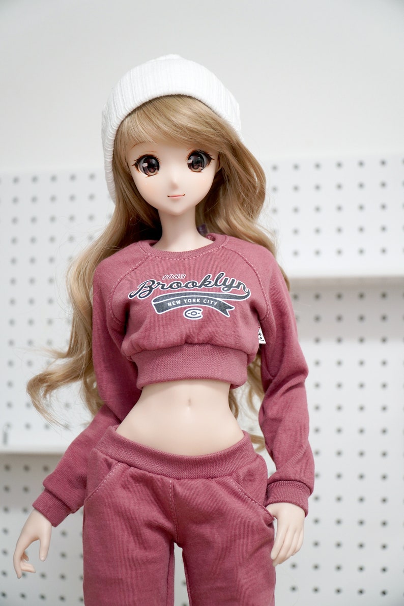 1/3 BJD Sd13 Smart Doll Clothes Purple Jogger Pants Crop Etsy